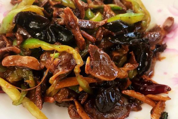 家常青椒炒鸡胗的做法图解10