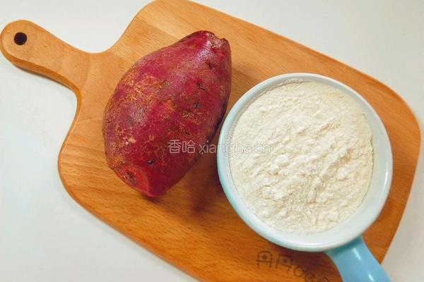 宝宝辅食紫薯软饼的做法图解1