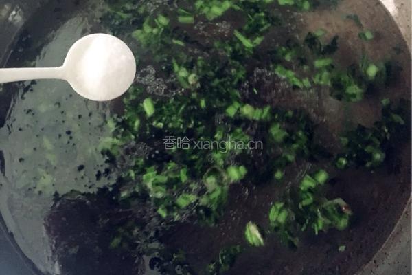 茼蒿蛤蜊疙瘩汤的做法图解8