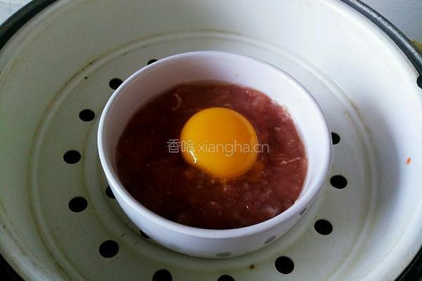 鸡蛋蒸肉饼的做法图解6