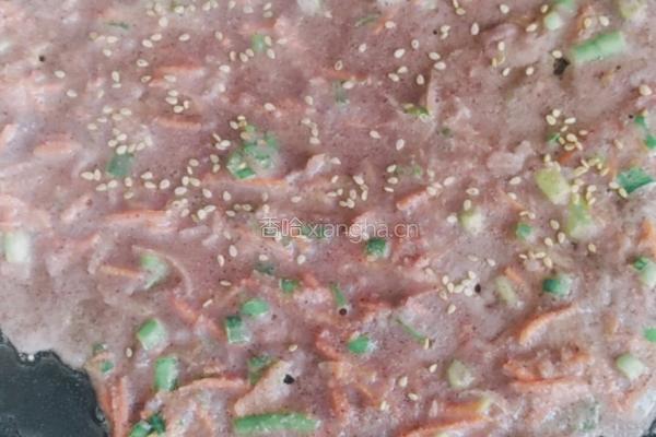 蔬菜紫米饼的做法图解5