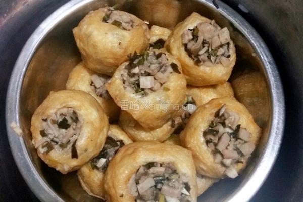 芋香豆腐酿的做法图解4