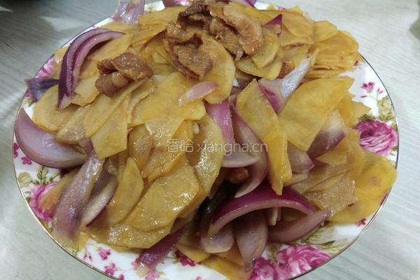 肉炒圆葱土豆片的做法图解7