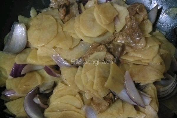肉炒圆葱土豆片的做法图解6