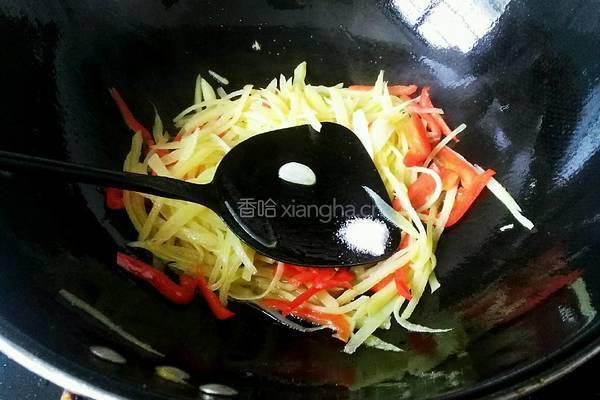 葱香土豆丝的做法图解7