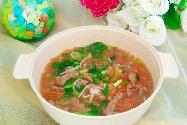 番茄牛肉丝面条的做法图解9