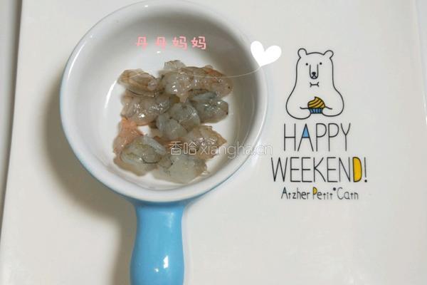 宝宝辅食丝瓜虾仁蛋饼的做法图解2