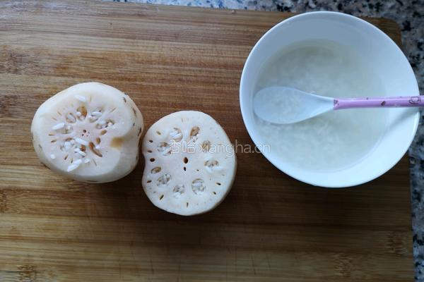 莲藕糯米炖莲子的做法图解1