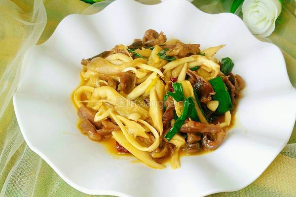 菌菇炒鸭胗的做法图解9