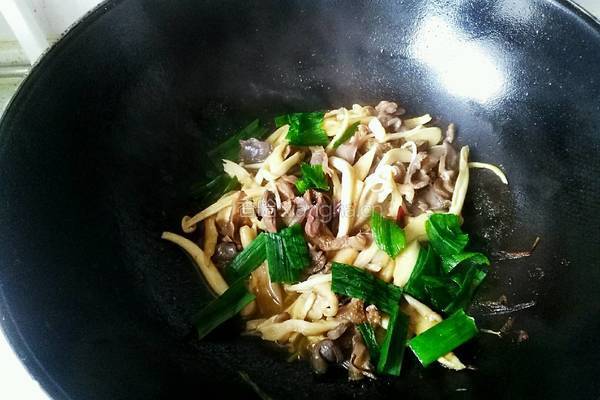 菌菇炒鸭胗的做法图解8