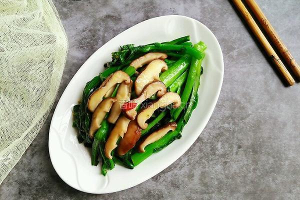 香菇炒青菜的做法图解7