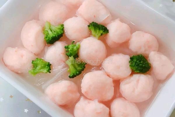 白萝卜虾丸汤的做法图解1