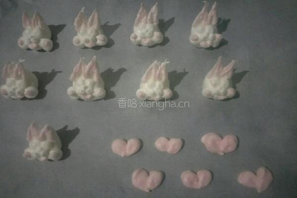 萌萌哒小丑兔蛋白糖的做法图解11