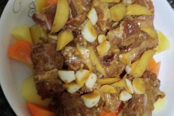 萝卜土豆蒸排骨的做法图解2