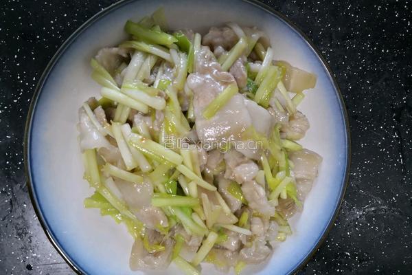 黄韭菜炒肉片的做法图解5