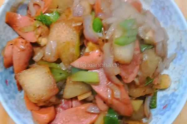 火腿冬瓜芝士焗饭（鲜蔬）的做法图解2