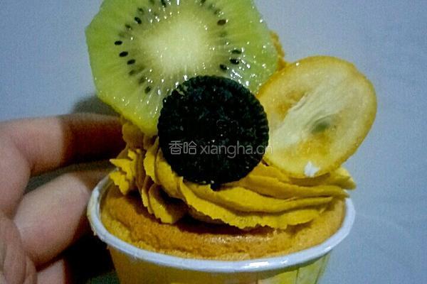 水果迷你南瓜蛋糕杯的做法图解29