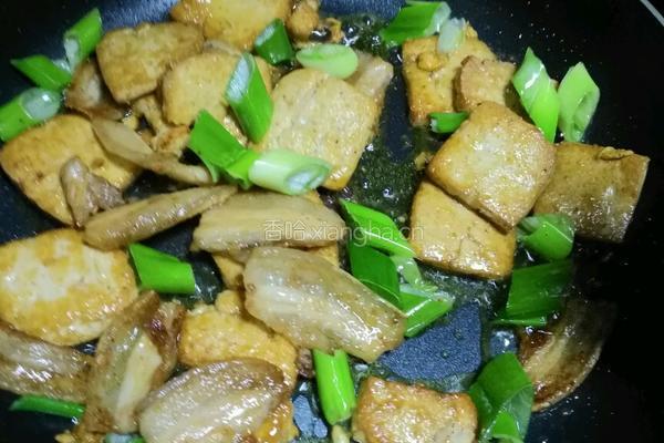 煎豆腐五花肉的做法图解4