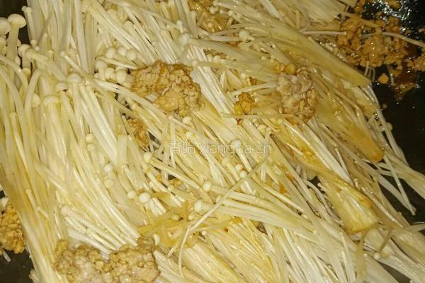 金针菇肉沫的做法图解4