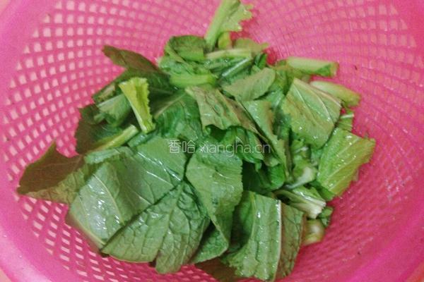 春菜香菇排骨粥的做法图解1