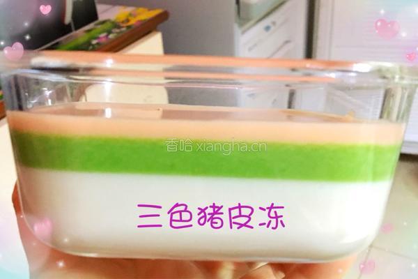 三色猪皮冻的做法图解8