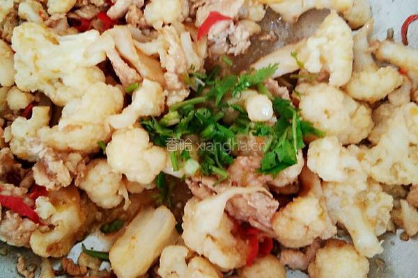 花菜炒肉片的做法图解8