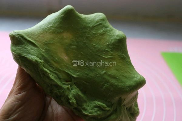 抹茶蜜豆土司的做法图解4