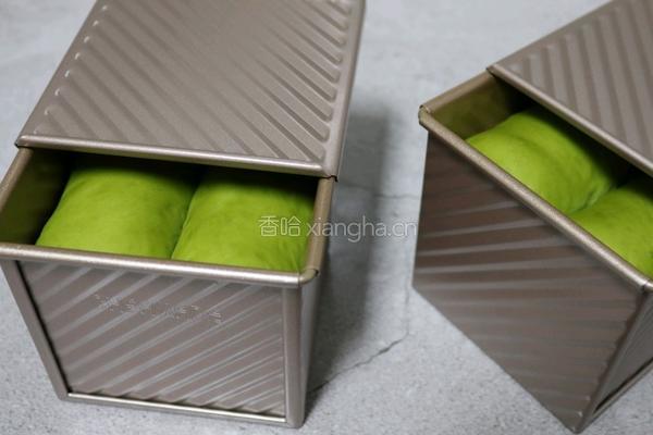 抹茶蜜豆土司的做法图解12