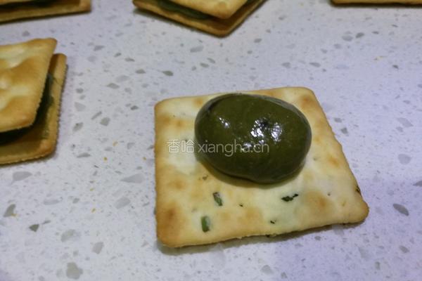 抹茶蜜豆牛扎饼干的做法图解7