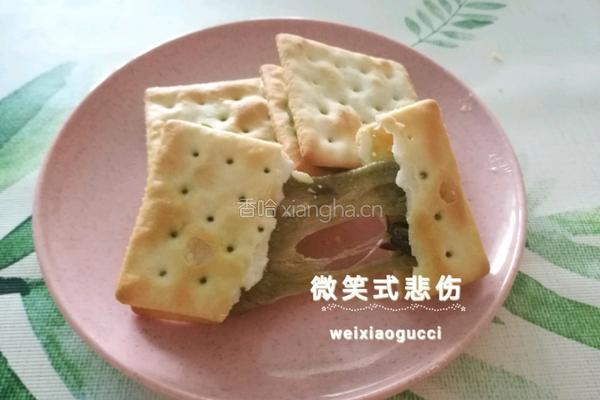 抹茶蜜豆牛扎饼干的做法图解9