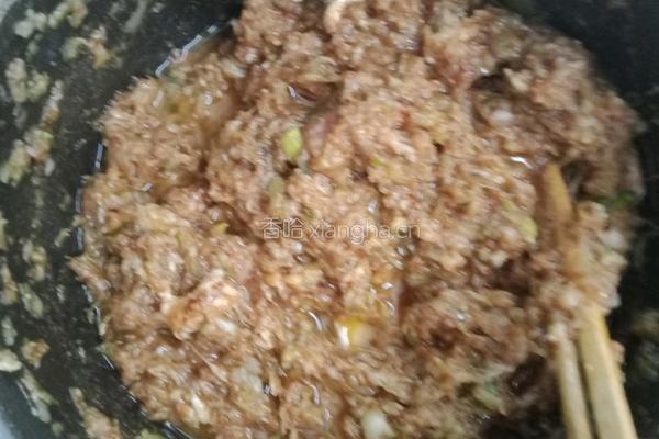 大肉白菜陷蒸饺的做法图解4