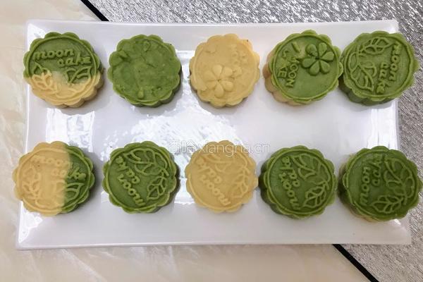 抹茶绿豆糕的做法图解8