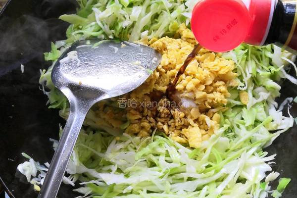 包菜炒鸡蛋的做法图解12