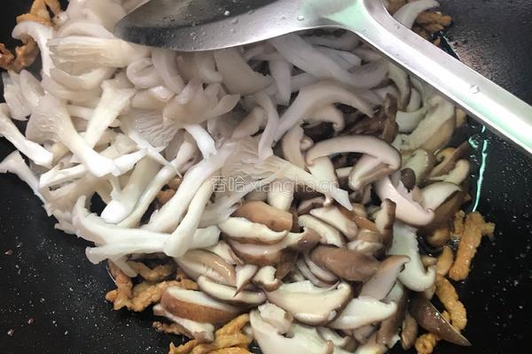 香菇平菇炒肉丝的做法图解6