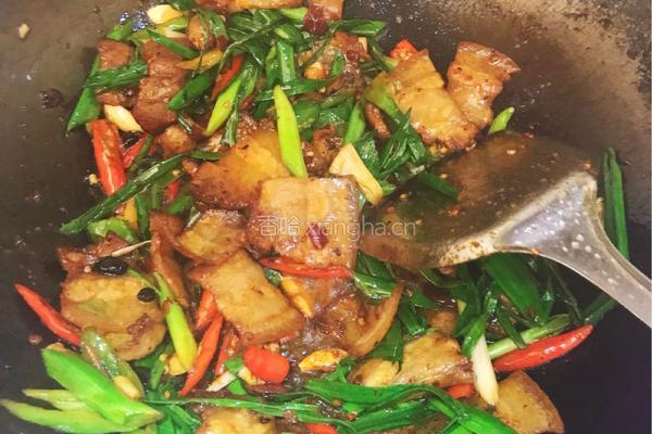 蒜苗回锅肉的做法图解8