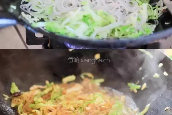 粉丝卷心菜的做法图解3