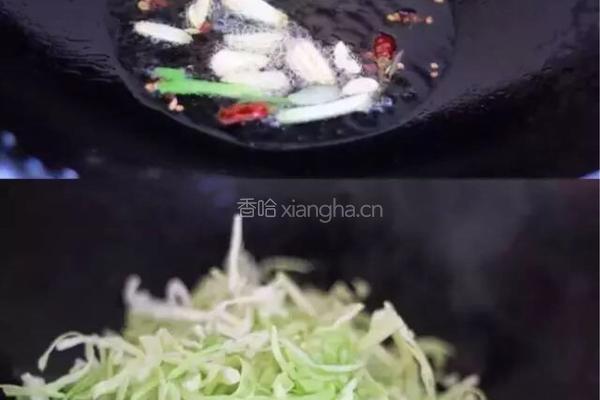 粉丝卷心菜的做法图解2