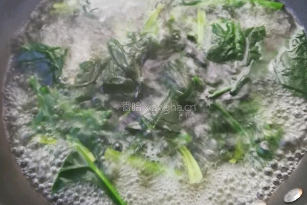 菠菜小煎饼的做法图解2