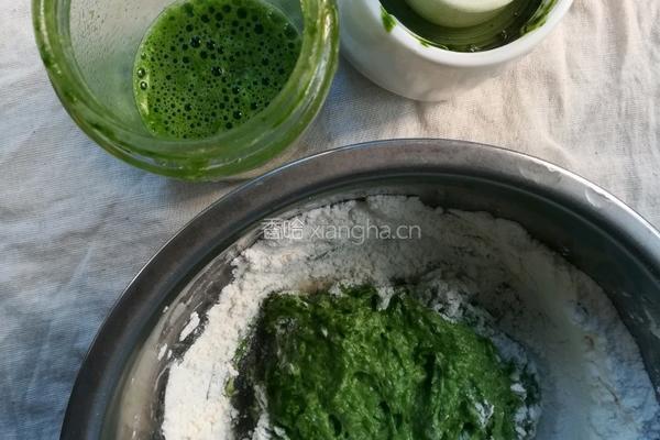 菠菜小煎饼的做法图解3