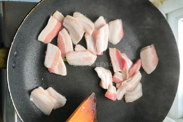 豆腐炒肉的做法图解5