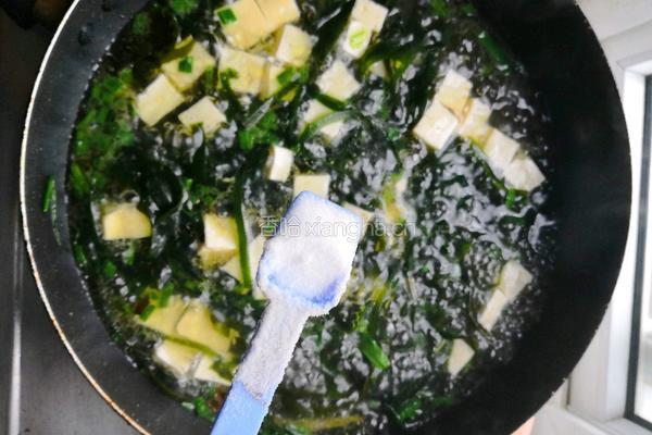 海带豆腐汤的做法图解5