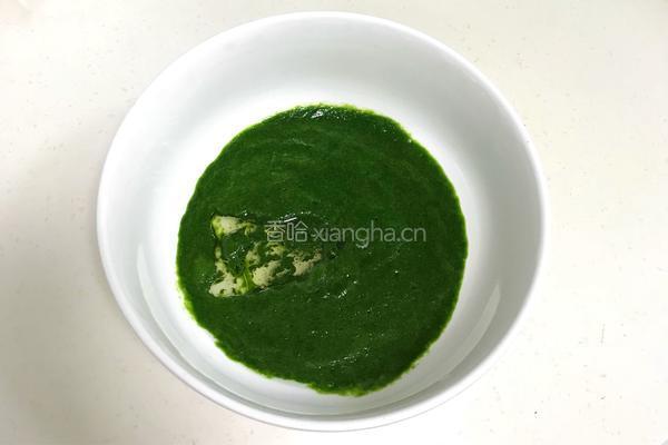 菠菜戚风蛋糕的做法图解4