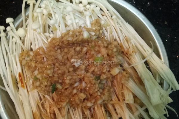 蒜蓉金针菇的做法图解4