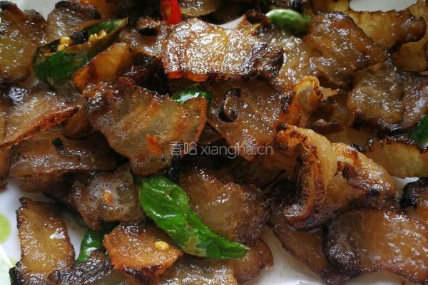 离蒿炒腊肉的做法图解5