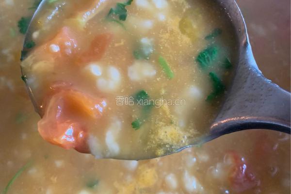 西红柿鸡蛋嘎达汤的做法图解1