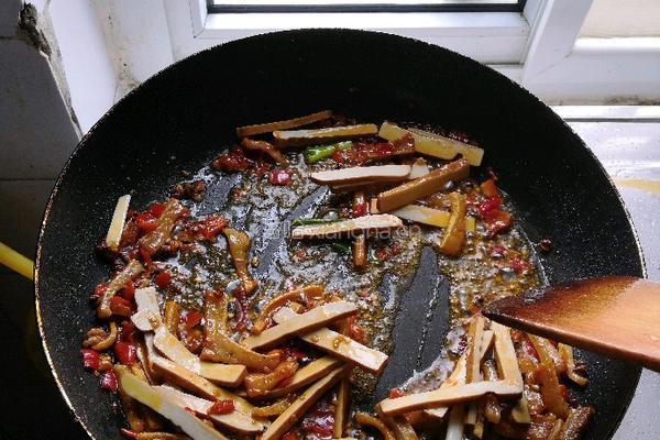 麻辣菜豆的做法图解4