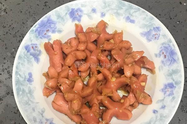 蒜炒亲亲肠的做法图解6