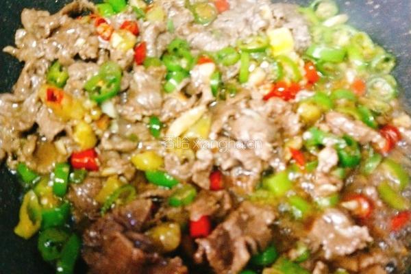 小炒牛肉的做法图解5