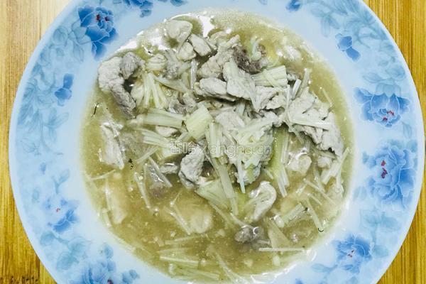 瘦肉炒金针菇的做法图解9