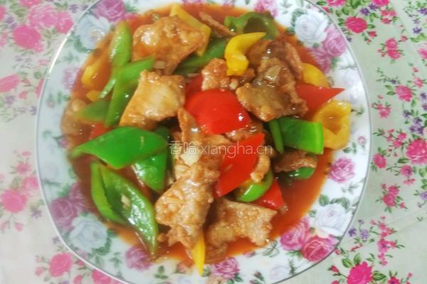 糖醋彩椒肉片的做法图解10